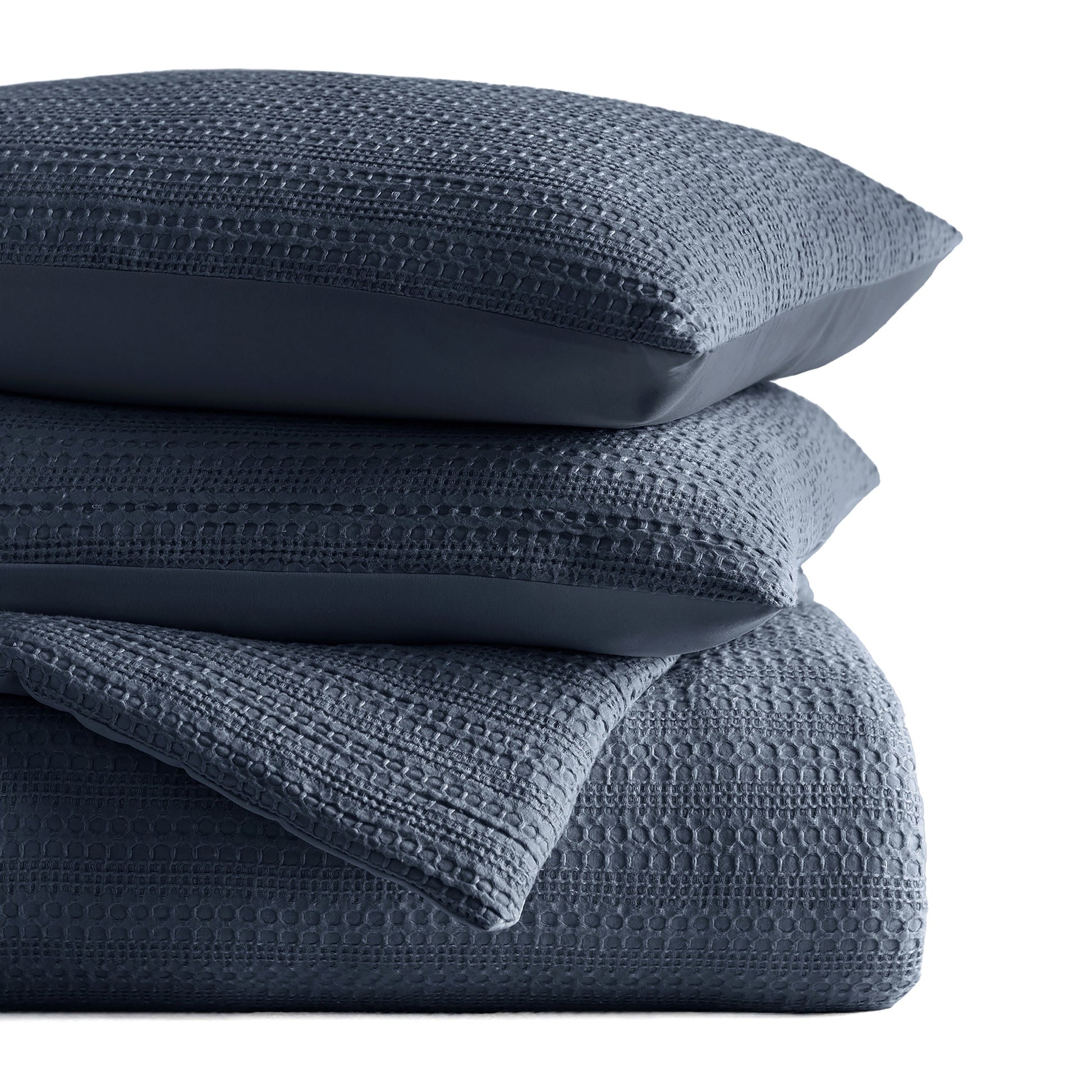 Waffle Textured Down-Alternative Comforter Set