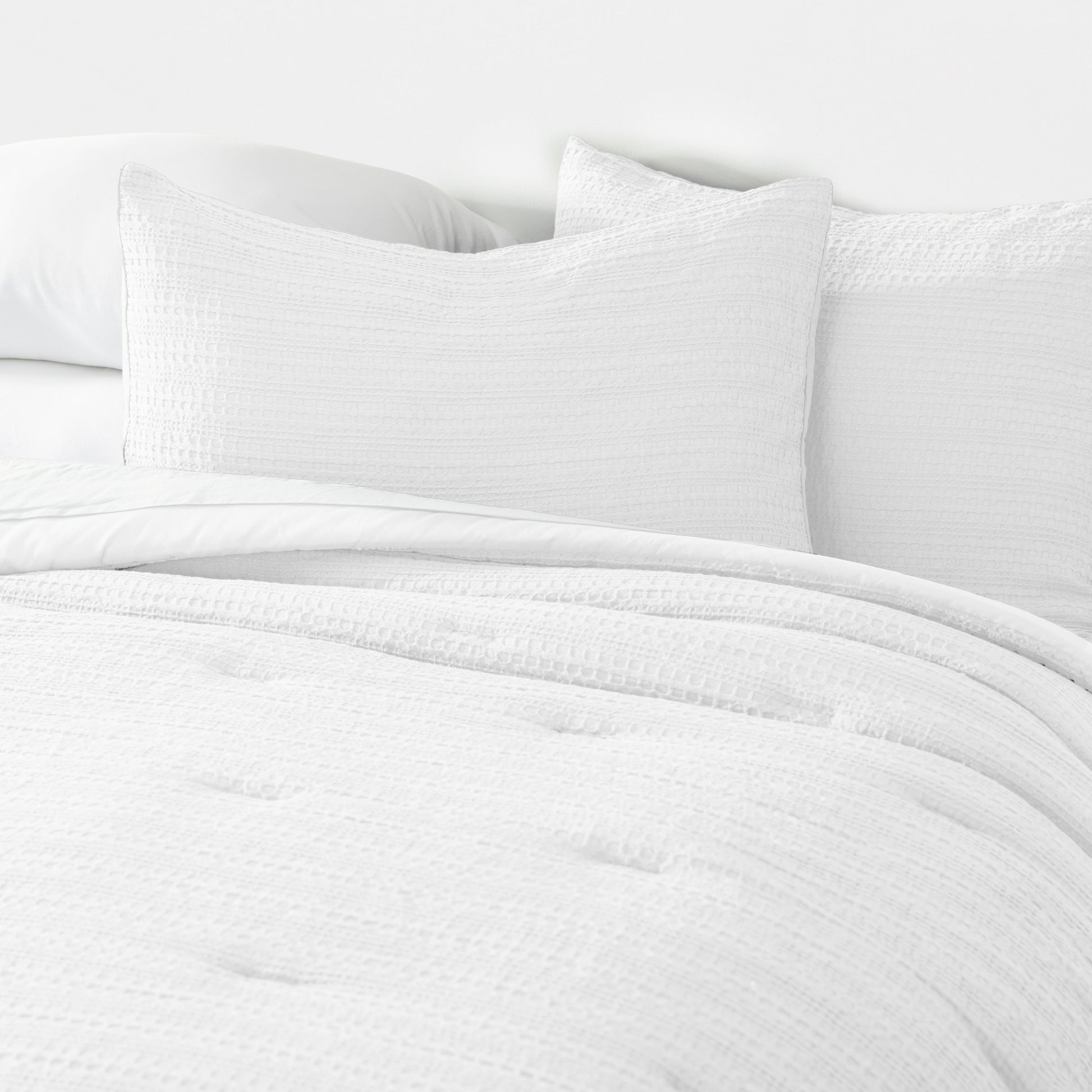 Waffle Textured Down-Alternative Comforter Set