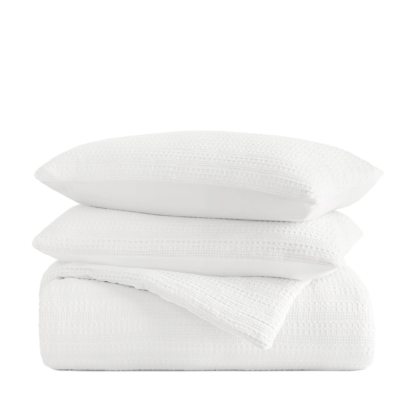 Waffle Textured Down-Alternative Comforter Set