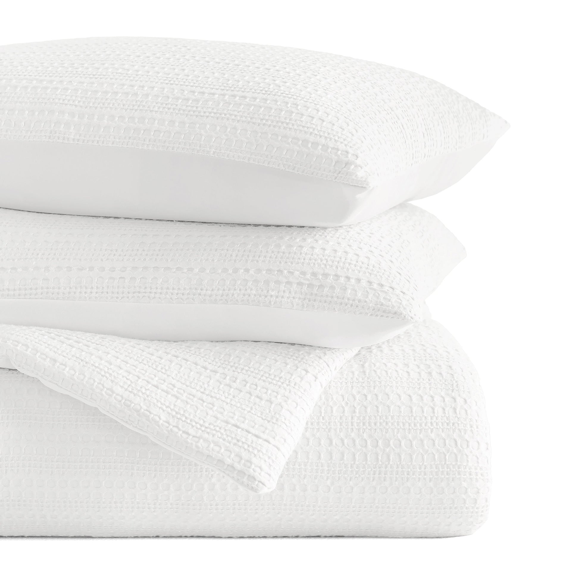 Waffle Textured Down-Alternative Comforter Set