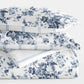 Cabbage Rose Stripe Reversible Patterned Down-Alternative Comforter Set