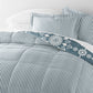 Daisy Medallion Reversible Patterned Down-Alternative Comforter Set