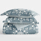 Daisy Medallion Reversible Patterned Down-Alternative Comforter Set