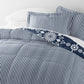 Daisy Medallion Reversible Patterned Down-Alternative Comforter Set