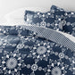 Daisy Medallion Reversible Patterned Down-Alternative Comforter Set