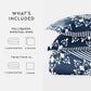 Daisy Medallion Reversible Patterned Down-Alternative Comforter Set