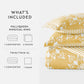Daisy Medallion Reversible Patterned Down-Alternative Comforter Set