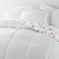 Meadow Floral Stripe Reversible Patterned Down-Alternative Comforter Set