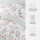 Meadow Floral Stripe Reversible Patterned Down-Alternative Comforter Set