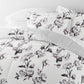 Vintage Magnolia Stripe Reversible Patterned Down-Alternative Comforter Set