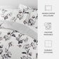 Vintage Magnolia Stripe Reversible Patterned Down-Alternative Comforter Set