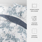 Bamboo Leaves Reversible Patterned Down-Alternative Comforter Set