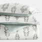 Folk Leaves Reversible Patterned Down-Alternative Comforter Set