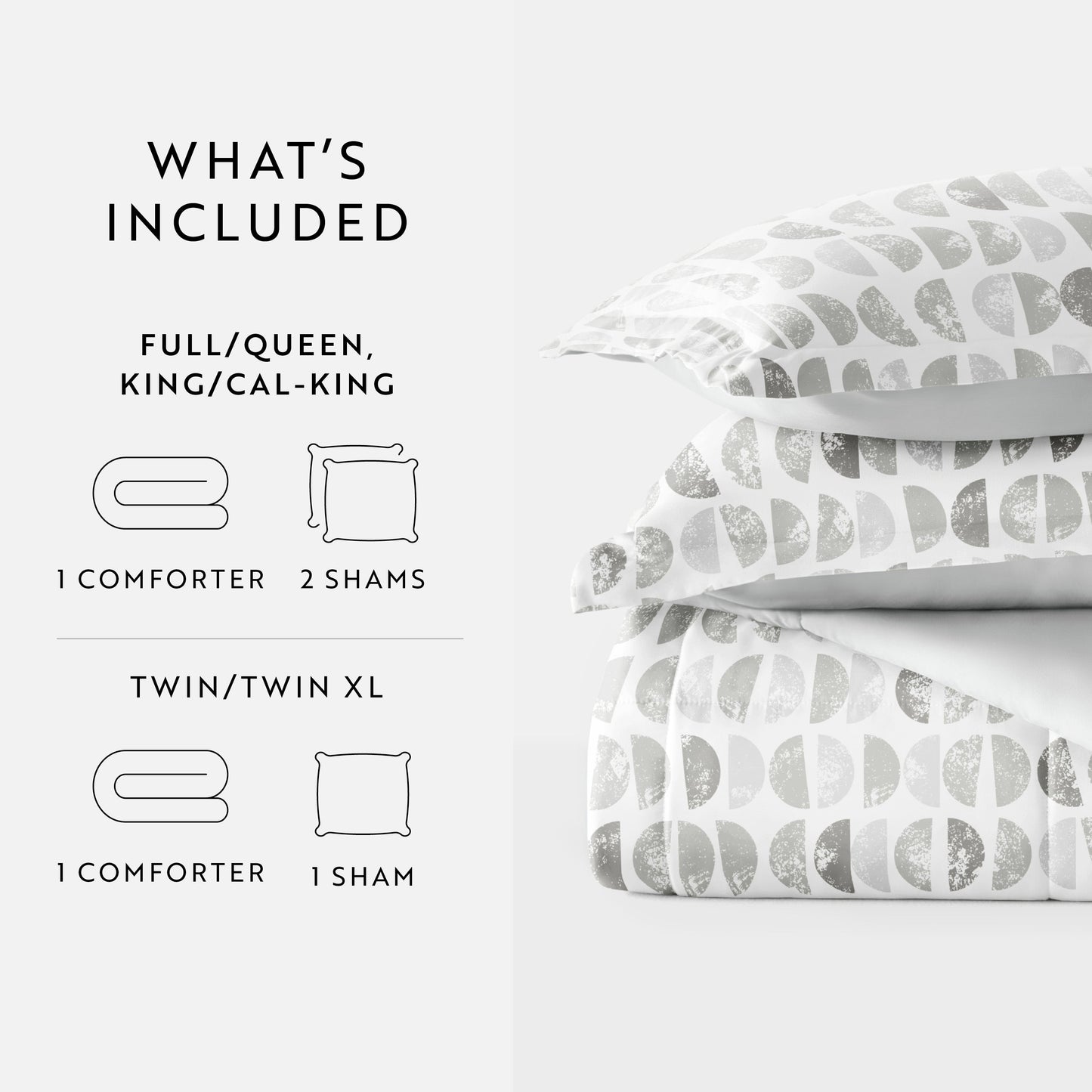 Moonlight Stars Reversible Patterned Down-Alternative Comforter Set
