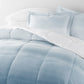 Ocean Waves Reversible Patterned Down-Alternative Comforter Set