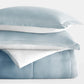 Ocean Waves Reversible Patterned Down-Alternative Comforter Set