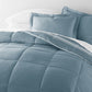 Soft Stripe Reversible Patterned Down-Alternative Comforter Set