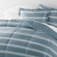 Soft Stripe Reversible Patterned Down-Alternative Comforter Set