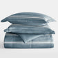 Soft Stripe Reversible Patterned Down-Alternative Comforter Set