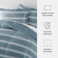 Soft Stripe Reversible Patterned Down-Alternative Comforter Set