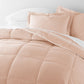 Soft Stripe Reversible Patterned Down-Alternative Comforter Set