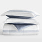 Stitched Stripe Reversible Patterned Down-Alternative Comforter Set