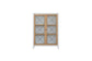 Pleasant Hill - Ivory & Suede Display Cabinet