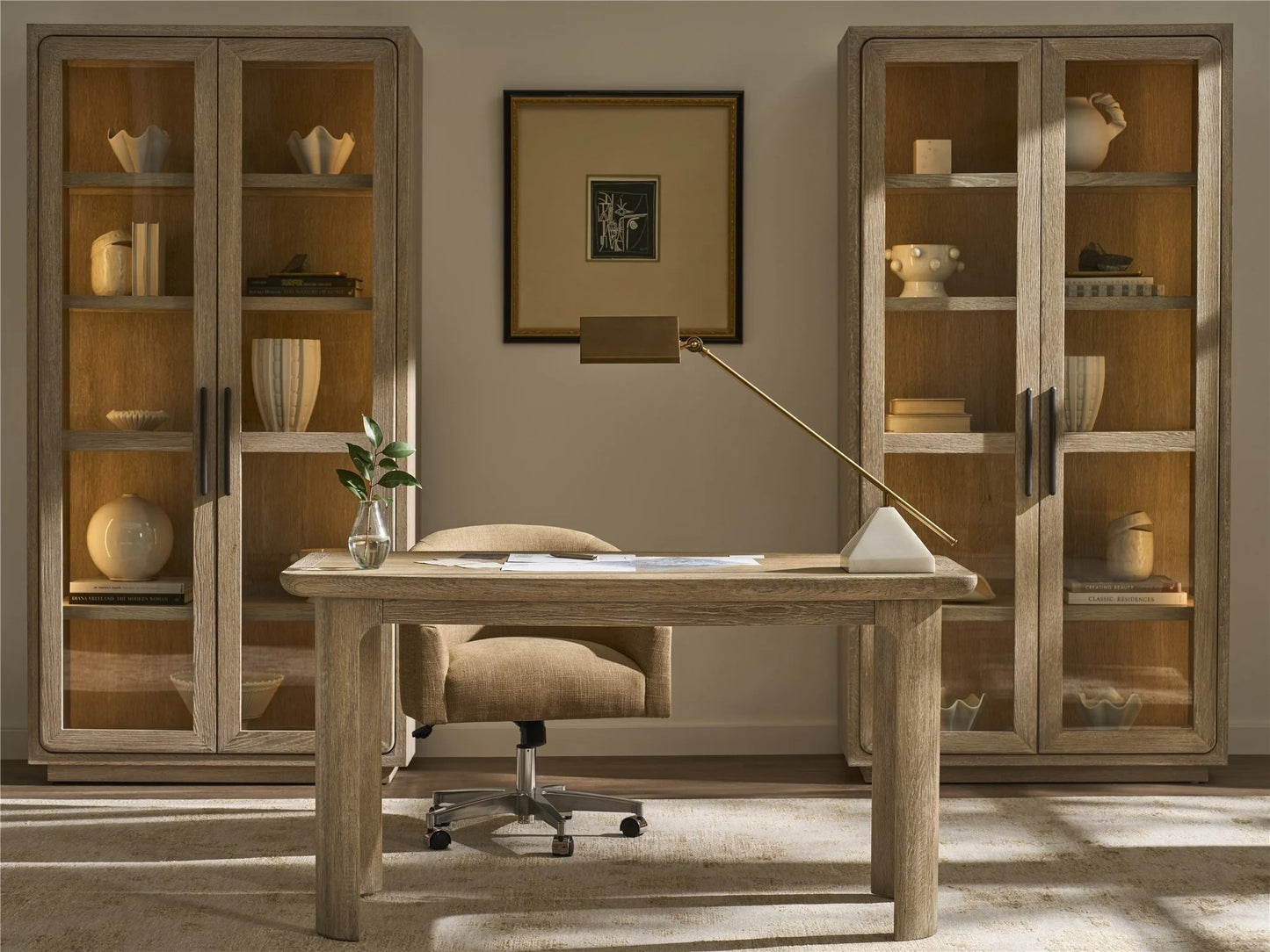 Universal - Sable & Desert-Modern Desert Display Cabinet