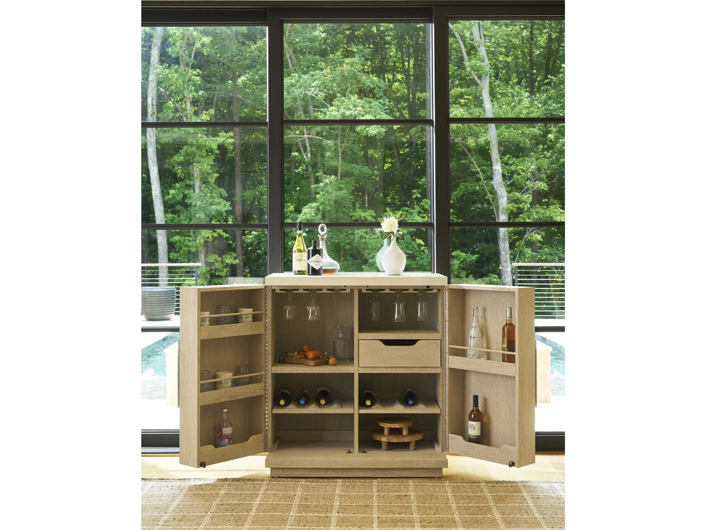 Universal - Oasis-Coastal Living Home Dockside Bar Cabinet