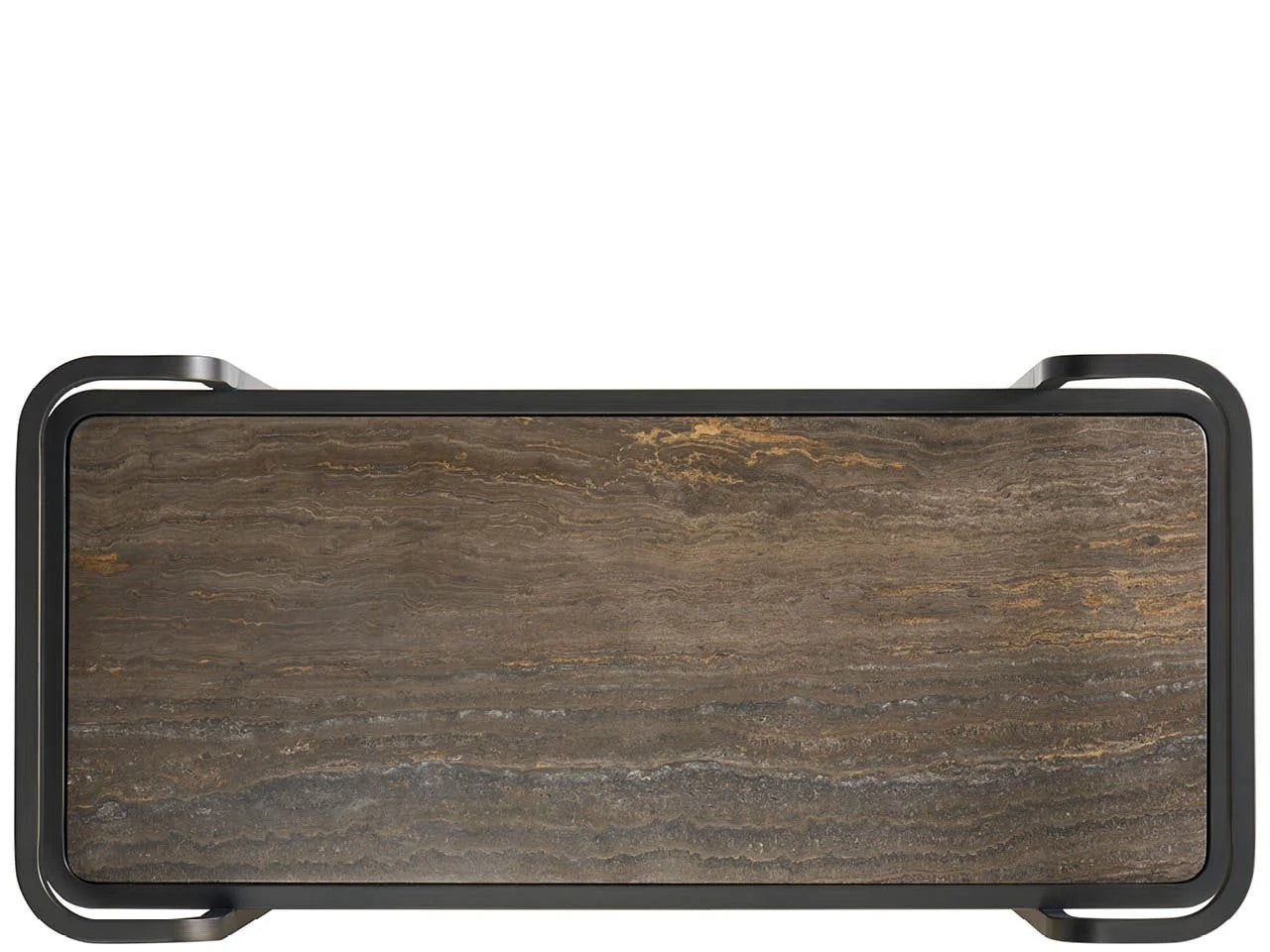 Universal - Sable & Desert-Modern Smoked Bronze Bar Cart