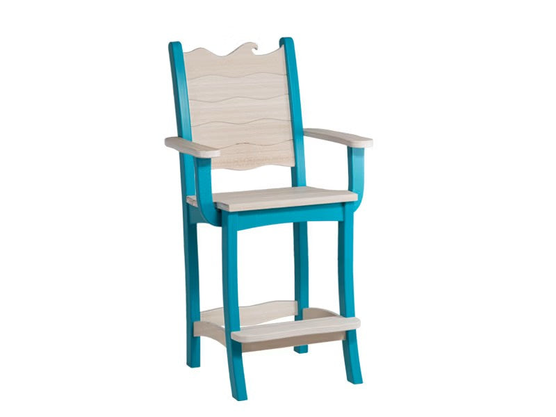 Finch - Wave Bar Chair w/ Arms
