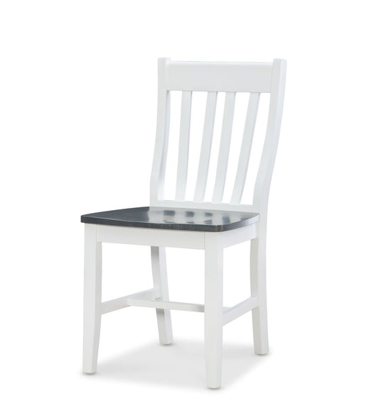 Dining Essentials - Cafe Chair in Heather Gray & White (Set of 2)
