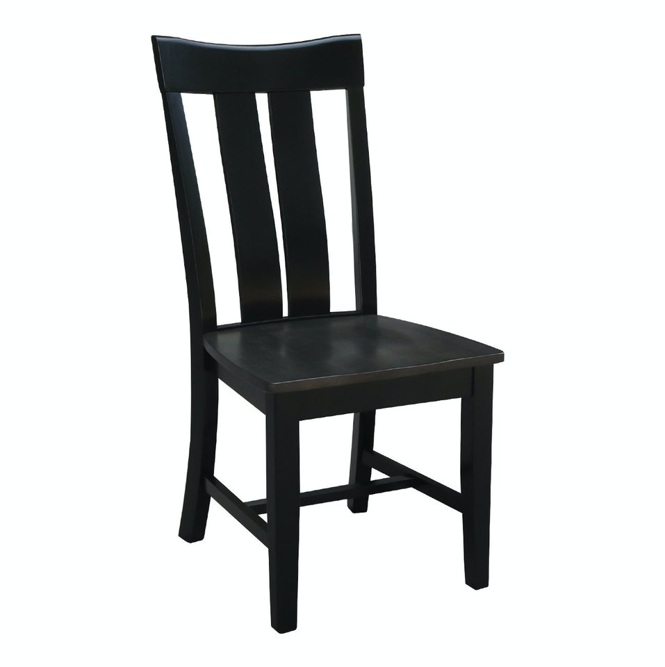 Cosmopolitan - Ava Chair in Coal & Black (Set of 2)