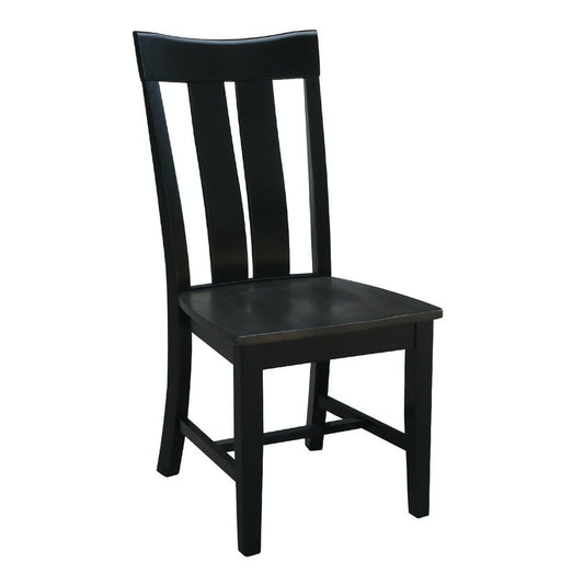 Cosmopolitan - Ava Chair in Coal & Black (Set of 2)