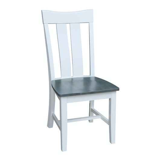 Cosmopolitan - Ava Chair in Heather Gray & White (Set of 2)