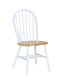 Dining Essentials - Windsor Chair in White & Natural (Set of 2)