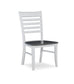 Cosmopolitan - Roma Chair in Heather Gray & White (Set of 2)