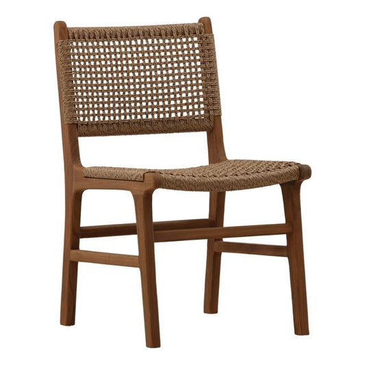 Dallas Outdoor Armless Dining Chair Light Brown