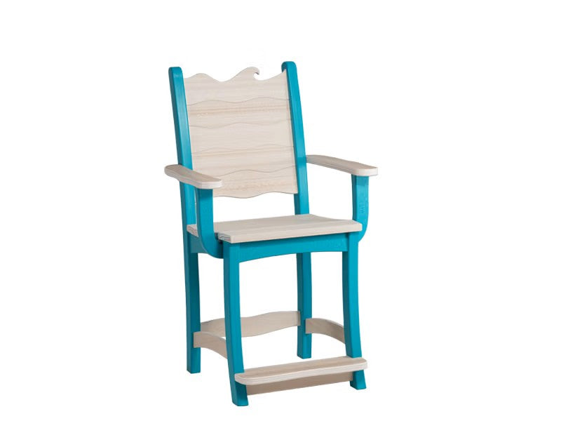 Finch - Wave Counter Chair w/ Arms