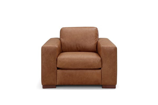 Leather Italia - Inglewood Chair in Vintage Brown Derby