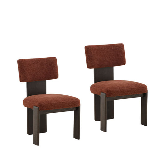 Zared Dining Chair Set of 2 Rust