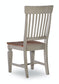 Vista - Slat Back Chair in Hickory & Stone