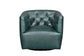 Leather Italia - Mira Swivel Chair in Forest Green