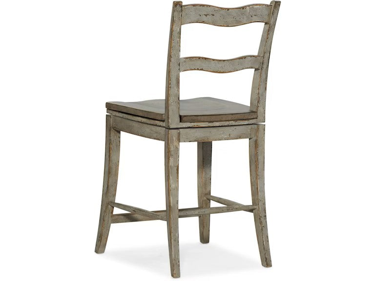 Hooker Furniture - Casual Dining Alfresco La Riva Ladder Back Swivel Counter Stool