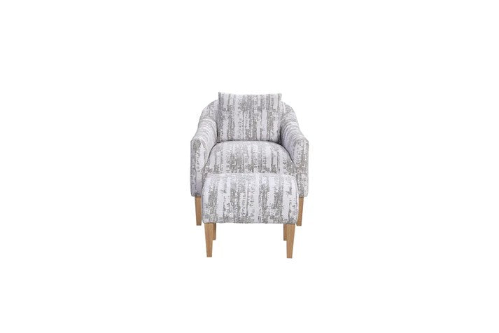 Pleasant Hill - Cypress Accent Chair & Ottoman on Leg with Pillow