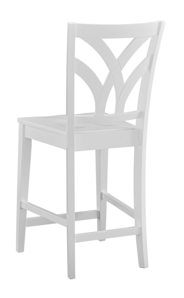 Hampton - Palm Stool in Pure White (Set of 2)