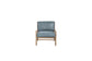 Pleasant Hill - Mist Leather Accent Chair