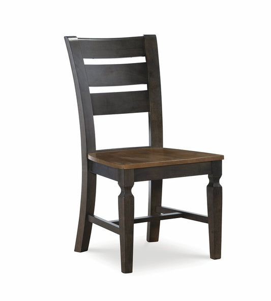 Vista - Ladder Back Chair in Hickory & Coal