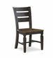 Vista - Ladder Back Chair in Hickory & Coal
