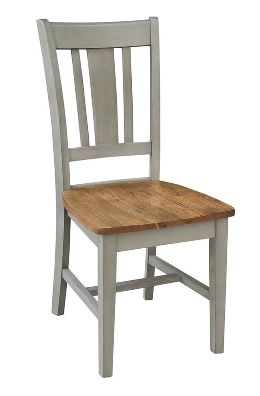 Dining Essentials - San Remo Chair in Hickory & Stone (Set of 2)